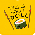 thumbnail image 4 of Inktastic This is How I Roll Cute Sushi Boys or Girls Baby Bib, 4 of 4