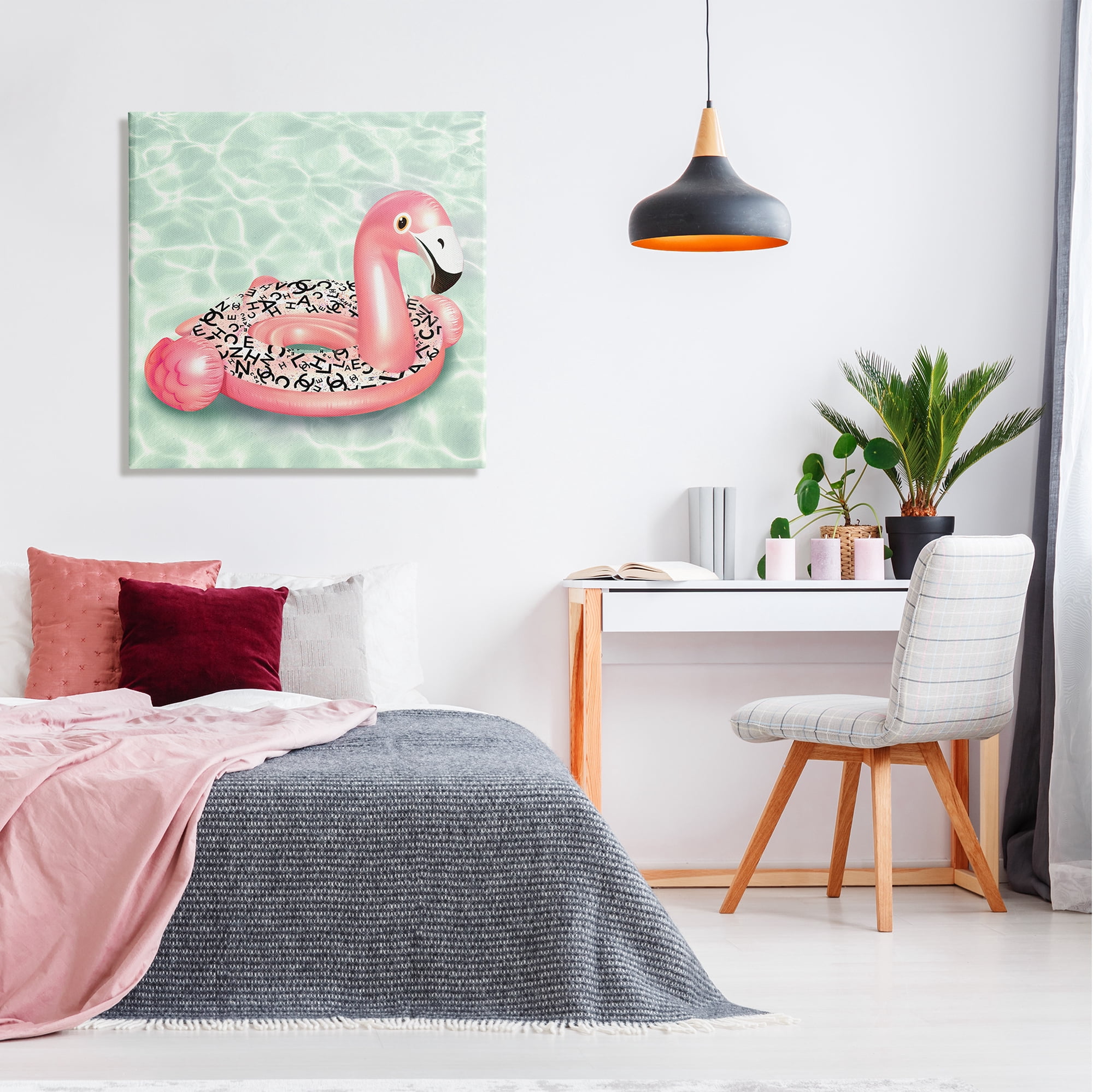 Stupell Industries Chic Summer Pool Float Glam Fashion Pattern Graphic Art Gallery Wrapped Canvas Print Wall Art, Design by Ziwei Li