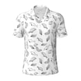 thumbnail image 2 of Daiia Sea Turtle Pattern Men’s Polo Shirts,Solid Deck Shirt,Classic Fit, Breathable Cotton Polo for Casual and Sport Wear-XX-Large, 2 of 7