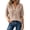 Beige, variant on Summer Tops for Women Hooded V Neck Button Down Drawstring Short Sleeve Casual Loose Knit Blouse Tunic Beach Travel Pullover Navy XXL