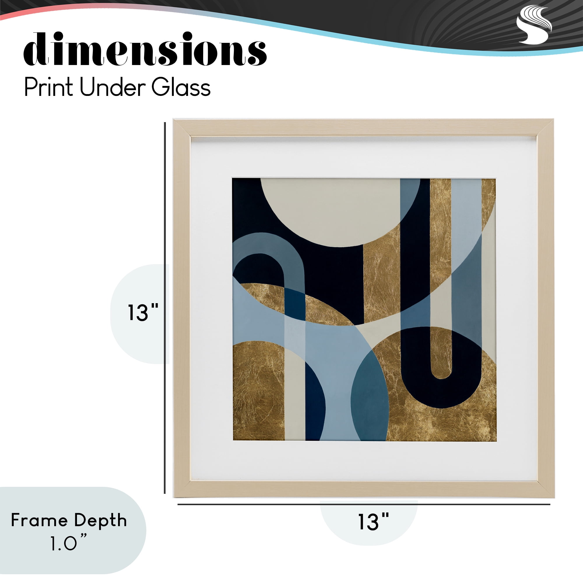 Stupell Industries Earthly Shapes & Arches Birch Framed Print Under Glass, design by Max Maxx
