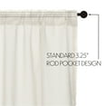 thumbnail image 5 of VHC Brands Tobacco Cloth Antique White Fringed Valance Farmhouse Cotton Window Treatment for Your Country Cottage Kitchen or Bathroom 16x90, 5 of 8