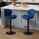thumbnail image 1 of Juego de 2 Bancos de Bar Youhauchair de Terciopelo Ajustables y Giratorios, 1 of 8