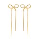 thumbnail image 1 of Pendientes de lazo chapados en cobre y oro real para mujer, estilo moderno, pendientes de lazo con personalidad para mujer, adecuados para una variedad de ocasiones., 1 of 3