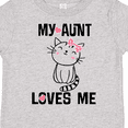 thumbnail image 4 of Inktastic My Aunt Loves Me Kitty Girls Toddler T-Shirt, 4 of 5
