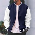 thumbnail image 2 of WUWUQF Varsity Jacket Men, Men's Varsity Baseball Jacket Casual Boys College Lightweight Jacket Coat, 2 of 9