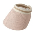 thumbnail image 1 of Sombrero de paja con protección solar para exteriores, con circunferencia de cabeza de 56 a 58 cm, con aleros grandes, antiultravioleta, para verano, 1 of 5
