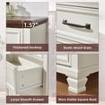 thumbnail image 6 of Dresser for Bedroom, Joaxswe 7-Drawer White Dresser with Metal Handle & Square Legs, Chest of Drawers for Living Room, 6 of 8