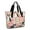Pink Boston Terrier, variant on Tote Bag for Women - Paw Prints Shoulder Bag - Large Utility Work Duffle Bag with Zipper Handbag for Travel, Work, Sprots