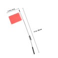 thumbnail image 2 of OUNONA Pièce de Voiture Rc Antenne de Simulation en Métal avec Drapeau Lot de 1 pour Usage Extérieur 28x8cm Rouge, 2 of 8