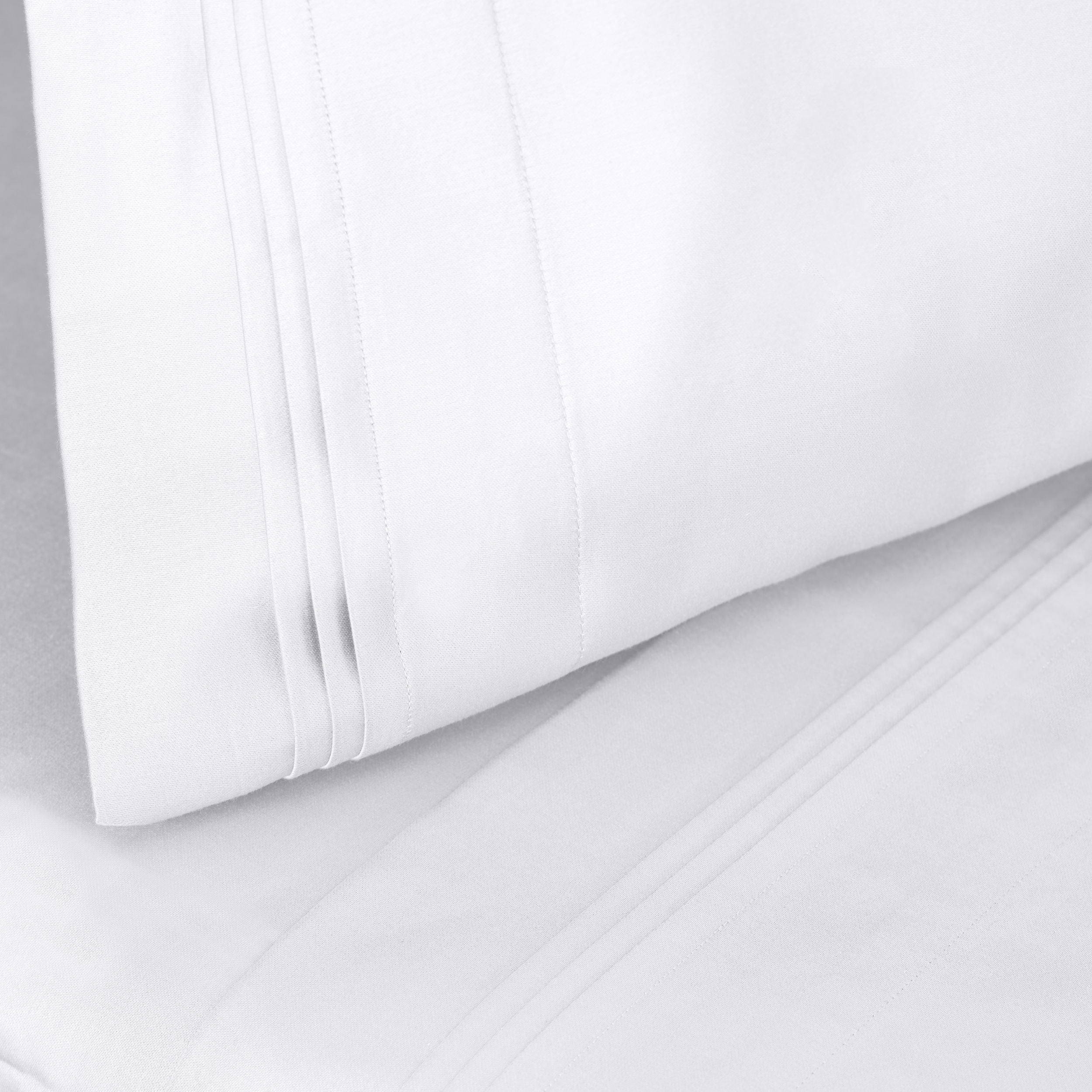 Superior 1000 TC Egyptian Cotton Extra Deep Pocket 20 Inch Sheet Set, Cal King, White