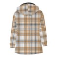 thumbnail image 6 of Lovskoo 2024 Men's Thicken Warm Winter Coat Sherpa Fleece Jackets Zipper Casual Print Long Sleeve with Pocket Hooded Jacket Khaki, 6 of 6