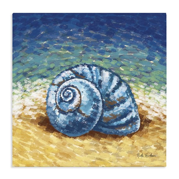 Stupell Industries Tropical Abstract Nautilus on Shore Canvas Art, 30 x 30, by Nidhi Wadhwa