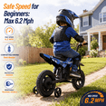 thumbnail image 6 of IVFJFV Electric Dirt Bike,up to 6.21 mph, 24V Electric Dirt Bike with Removable Training Wheels for Child 8+,BLUE, 6 of 8