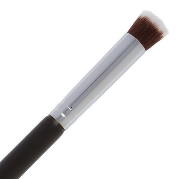 Brocha correctora debajo de los ojos - Brocha correctora plana Brocha punteada Brocha debajo de los ojos Brocha pequeña para polvos Mini brocha de maquillaje Kabuki con parte superior plana