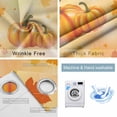 thumbnail image 2 of Fsddascl Orange Pumpkin Blackout Curtains for Bedroom/Living Room, Thermal Insulated Kitchen Curtains, Fall Maple Leaves Ombre Thanksgiving Grommet Darkening Window Treatment Drapes 52"x72"x2, 2 of 6