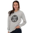thumbnail image 4 of Spirit Wolf Pack Swirl Symbol Animal Plus Size Long Sleeve Graphic Tee Shirt Brisco Brands 3X, 4 of 5
