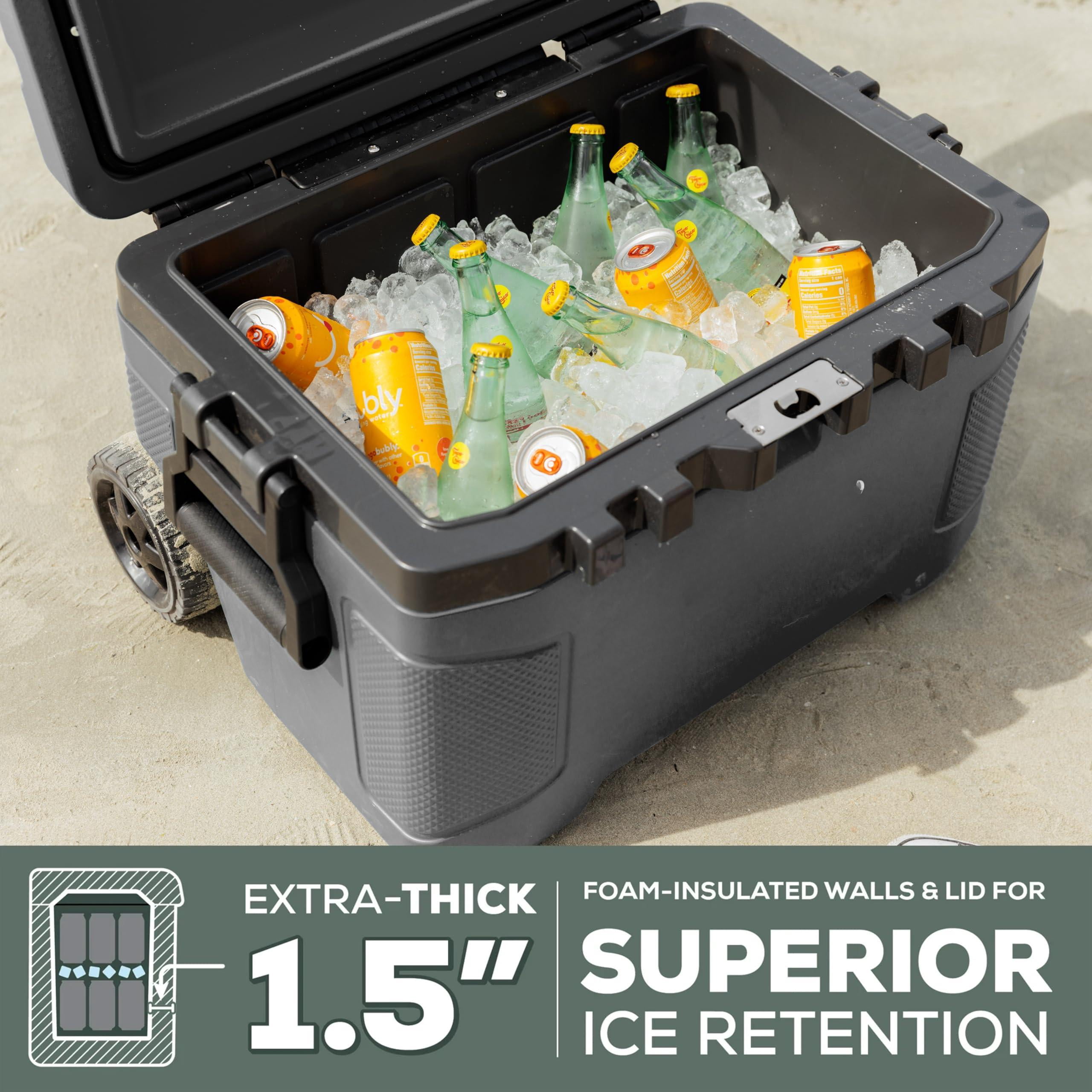 Trailmate 52qt Wheeled Cooler  Insulated Hard Shell Ice Chest Sportsman