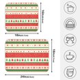 thumbnail image 2 of Ryvnso Aztec Christmas Bows Dish Drying Mat for Kitchen Countertop 16x18 Small Dish Pad Drainer Rack Dish Sink Mats, 2 of 7