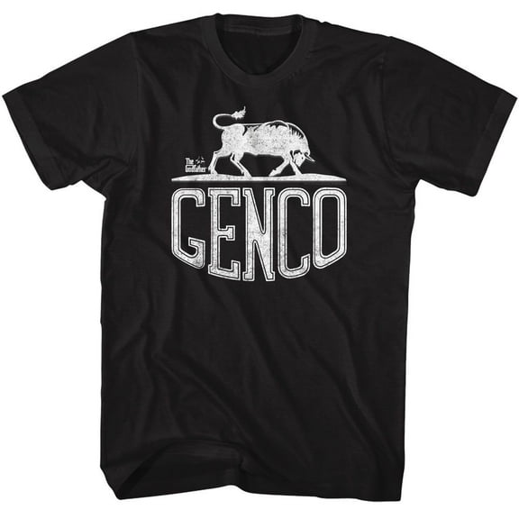 The Godfather Genco Bull Black Adult T-Shirt Xlt