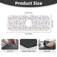 thumbnail image 2 of Xecao Hand Drawn Rabbit for Kitchen Sink Splash Guard Faucet Mat , Faucet Guard & Draining mat, (15" X 5.5" ), 2 of 7