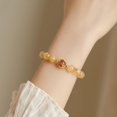 thumbnail image 4 of pulsera En Pierre Naturelle, Pulsera En Cristal Jaune 8mm, Pulsera Lastique, Bijoux En Pierre Prcieuse, 4 of 4