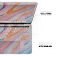 thumbnail image 4 of Design Skinz Magical Coral Marble V5 Full-Body Wrap Scratch Resistant Decal Skin-Kit Compatible with MacBook 13" Pro w/TB (A2251), 4 of 5