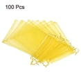 thumbnail image 3 of Uxcell Fruit Protection Bags 6x4" Nylon Fruit Netting Cover Bags with Drawstring for Garden Fruits Yellow 100Pack, 3 of 6