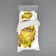 thumbnail image 1 of Ambesonne Vintage Bedding Set 3 Pcs, Retro Car Splash, Twin XL, Green Mustard, 1 of 3