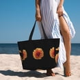 thumbnail image 6 of Gaeub Orange Dalia Beach Travel Bag, Multi-Pocket Beach Bag, Summer Vacation Bag, Beach Essentials Tote, 6 of 7