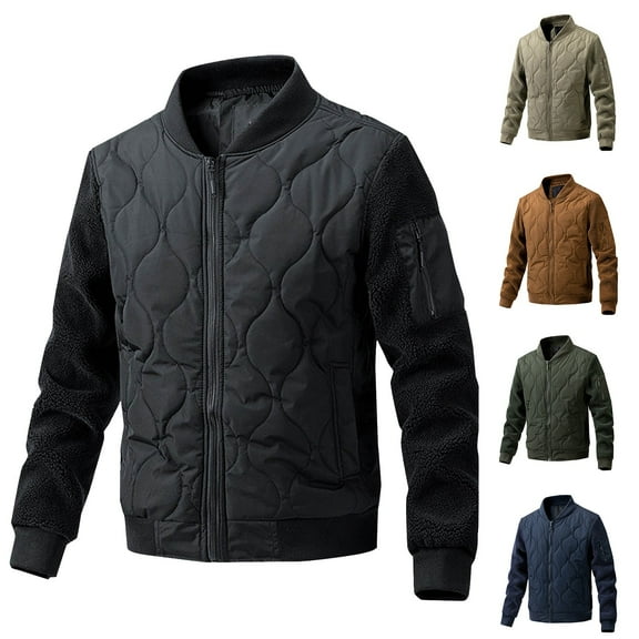 Miluxas Men’s Lightweight Casual Jackets Varsity Bomber Jacket Coat with Zipper Yellow