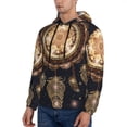 thumbnail image 3 of Salouo Dreamcatcher With Mandala Pattern Men's Fall Hoodie Sweatshirt,Sport Hoodie with Pockets for Men Pullover Casual Hooded Sweatshirt-3X-Large, 3 of 7