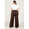 thumbnail image 3 of Jeans Wide Leg con pedreria /Tallas Extras, 576 (Cafe) cafe 40, 3 of 4