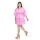 thumbnail image 2 of Vestido camisero con falda a capas Roman Fashion /Tallas Extras, 0214 (Rosa) rosa 40, 2 of 6