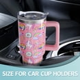 thumbnail image 5 of 40 oz Unicorn Tumbler With handle and straw,Stainless Steel Cup Extra Large Vacuum Double Wall Insulated Tumblers Travel Mug,Hot and cold beverages Car Cup, 5 of 5