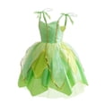 thumbnail image 4 of Vestido de disfraz Dressy Daisy Fancy Fairy Green con alas 4T-5T, 4 of 7