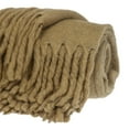 thumbnail image 3 of Luxury  Brown Handloomed Throw Blanket, 3 of 4