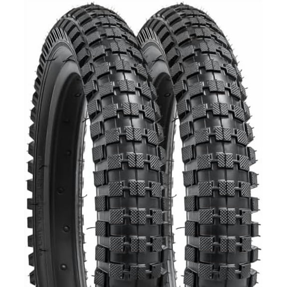 2-PCS 14" Bike Tires 14x2.40/64-254 Compatible with Mountain Bike 14 x 2.35 14x2.4 14 x 2.40 Bicycle Tires (Y-1205)