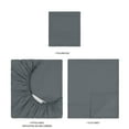 thumbnail image 6 of Mainstays Super Soft Brushed Microfiber Bed Sheet Set, Soothing Gray, Twin-XL, 3 Piece, 6 of 13