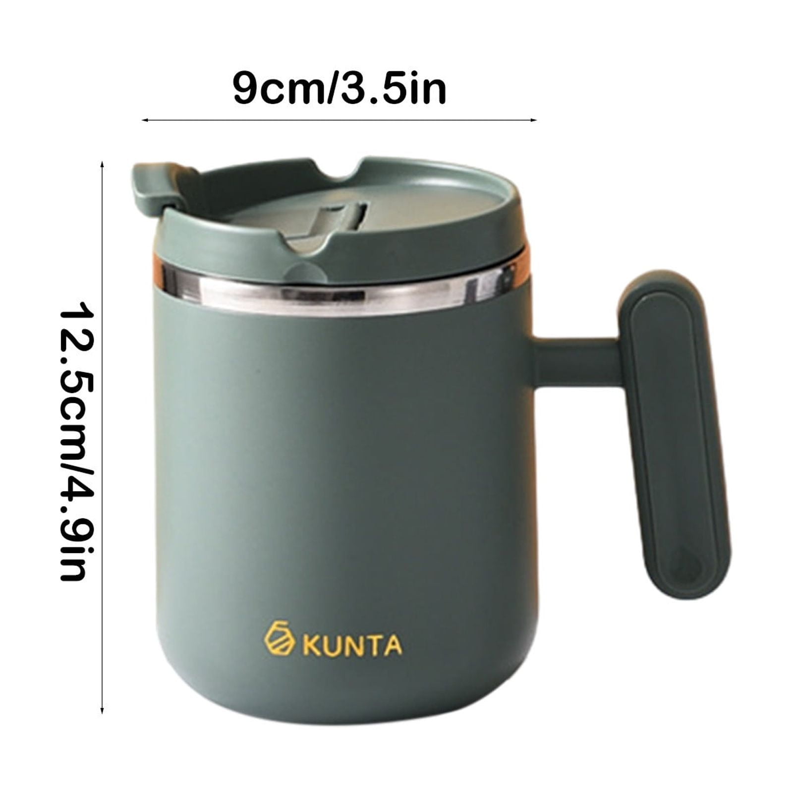 Yoloke Stainless Steel Vacuum Insulated Tumbler Home Office Espresso Coffee Cups with Lid and Handle Drinking Mug