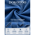 thumbnail image 5 of DOKOTOO Women's High Waisted Jeans Stretchy Comfort Fit Flared & Straight Leg Trendy Raw Hem Loose Fit 90s Retro (Plus Size Available), 5 of 9
