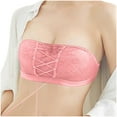 thumbnail image 3 of Underwear For Women For Women Women'S One-Piece Bra Everyday Underwear Strapless Lace Drawstring Bandeau, 3 of 9