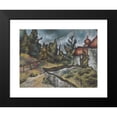 thumbnail image 2 of Konštantín Bauer 14x11 Black Modern Framed Museum Art Print Titled - Kosice Calvary (1928), 2 of 5