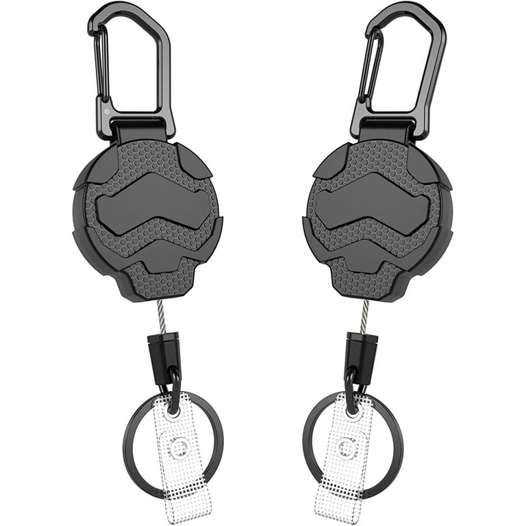 Retractable Badge Holder for Clip Keychain Lanyard Tactical ID
