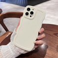 thumbnail image 3 of Hot Soft Silicone Wave Lens Protection Phone Case For iPhone 15 14 13 12 11 Pro Max Plus X XS XR Cover 5 For iPhone 11 Pro, 3 of 6