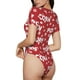 thumbnail image 2 of Balery Popcorn2 Body de cuello redondo de manga corta para mujer Tops de manga corta Tops básicos-Small, 2 of 7