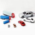 thumbnail image 3 of Mini modelo de coche, camión contenedor, simulación de juguete de plástico, coche educativo para niños, material de decoración de mesa de arena, 3 of 6
