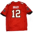 thumbnail image 2 of Tampa Bay Buccaneers Tom Brady Autographed Red Nike SB Patch Jersey Beckett BAS QR #AC41040, 2 of 2