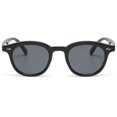 thumbnail image 3 of Retro Sunglasses Korean Fashion Simple Lightweight Eyewear with Resin Lens and PC Frame Street Shot Look Frame Width, 3 of 4