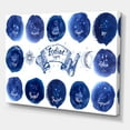 thumbnail image 3 of Designart ' Collection of Astrology Signs On Blue Circles ' Modern Canvas Wall Art Print, 3 of 4